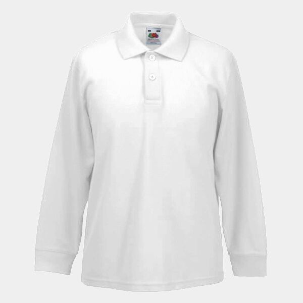 Kids long sleeve 65/35 polo Thumbnail